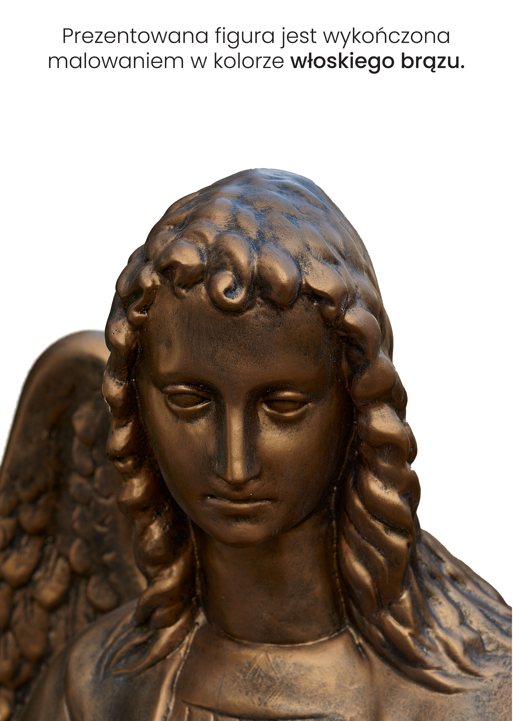 Anioł adorujący - Figura sakralna - 110 cm - R109
