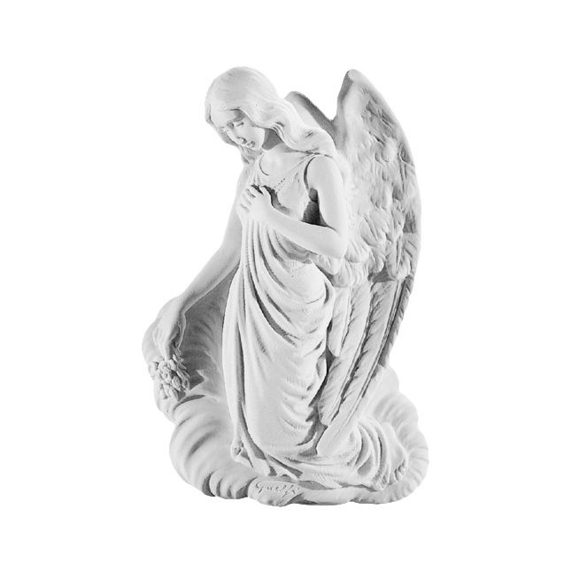 Anioł w modlitwie - Płaskorzeźba nagrobkowa - 24 cm - P333