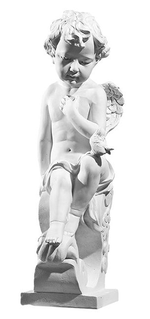 Aniołek z gołąbkiem - Figura nagrobna - 47 cm - R 140