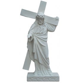 Jezus z krzyżem - Figura nagrobkowa - 117 cm - R 155