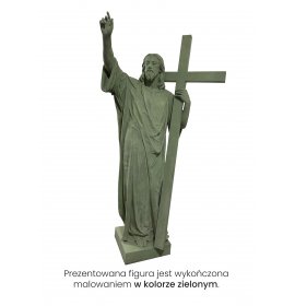 Jezus z krzyżem - Figura nagrobkowa - 140 cm - R 231