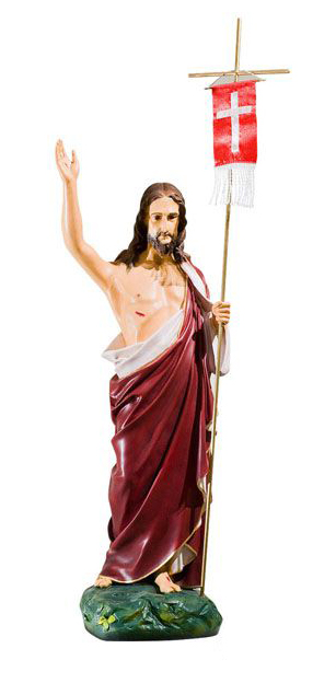 Jezus Zmartwychwstały - Rzeźba nagrobna - 65 cm - R123
