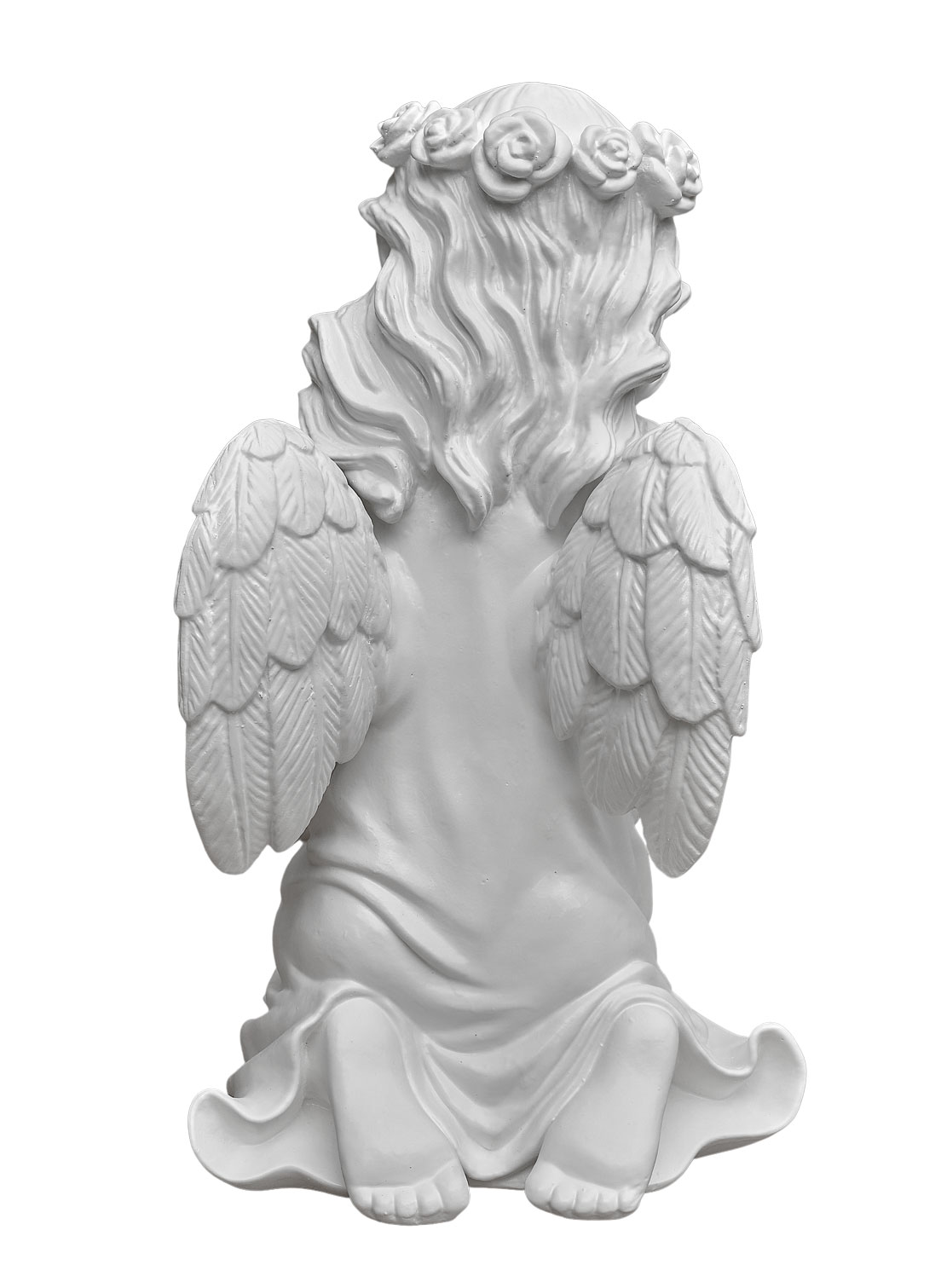 Klęczący aniołek z motylkiem - Figurka nagrobna - 50 cm - R 86