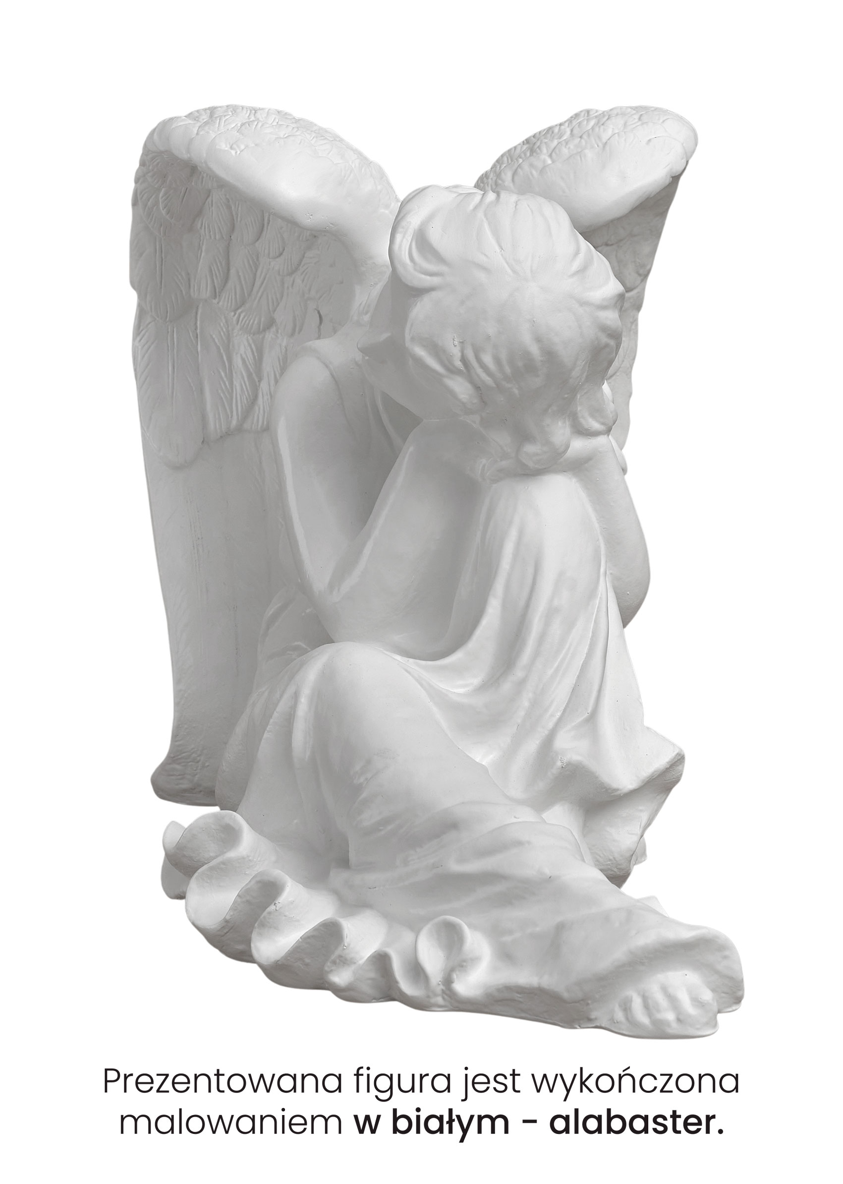 Mały Anioł Śpiący - Figura nagrobna - 23x23 cm - R157
