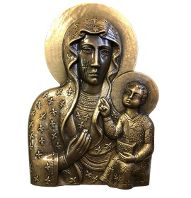 Matka Boża Częstochowska - Płaskorzeźba - 19x26 cm - P01