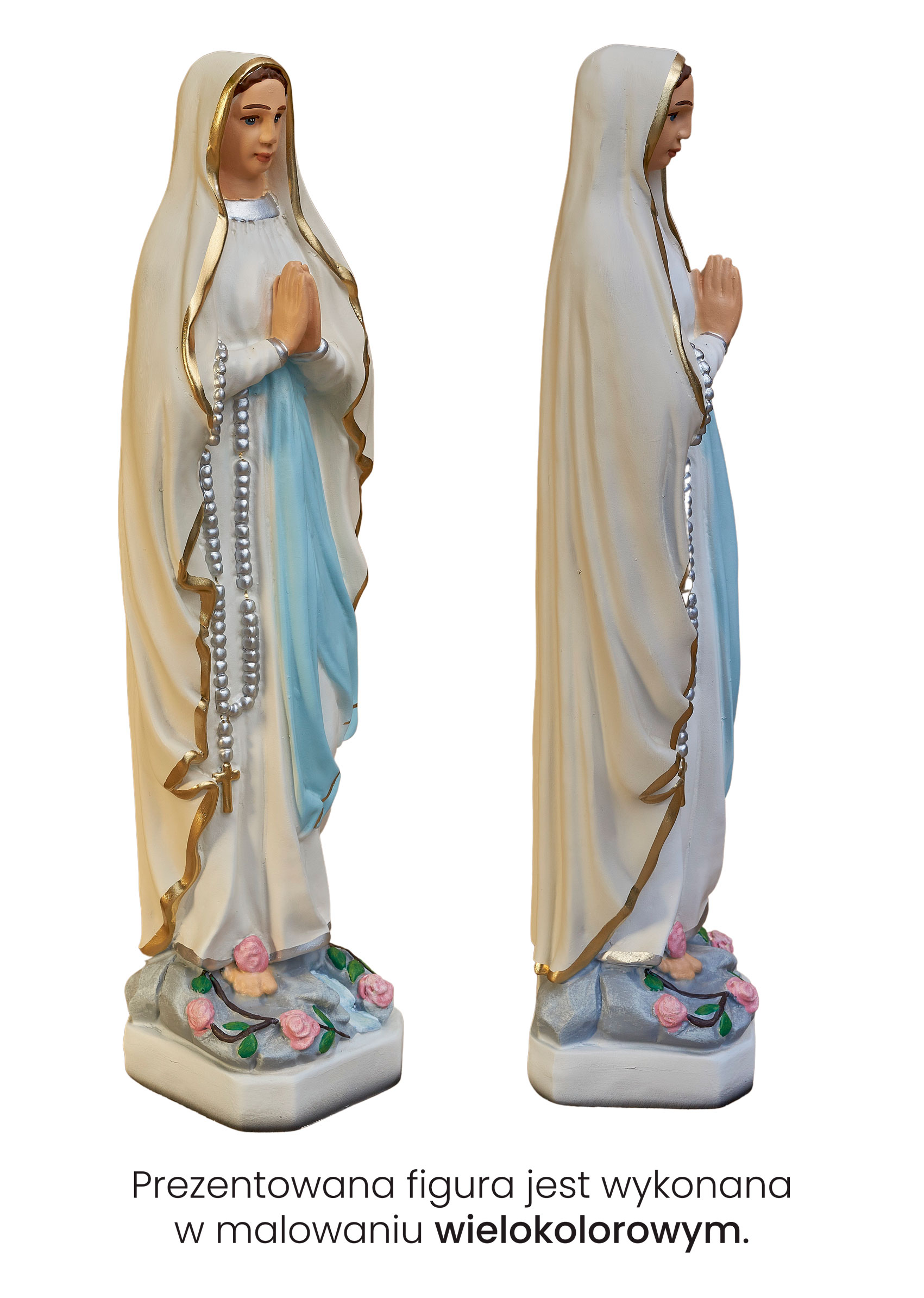 Matka Boża Różańcowa - Figura nagrobna - 40 cm - R 161