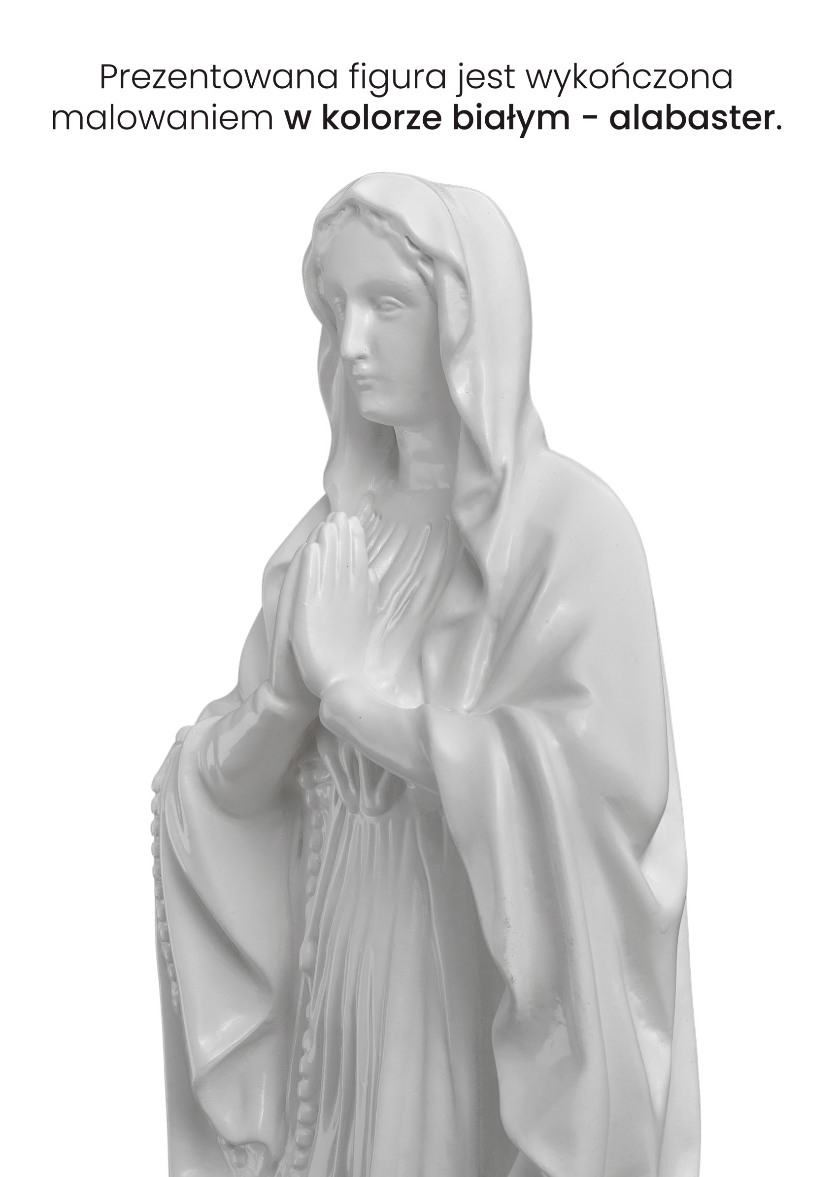 Matka Boża Różańcowa - Figura nagrobna - 65 cm - R 166