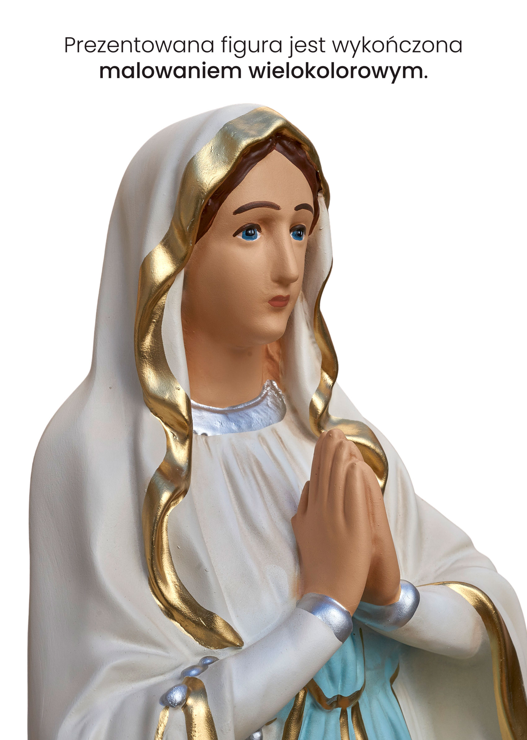 Matka Boża Różańcowa - Figura nagrobna - 65 cm - R 166