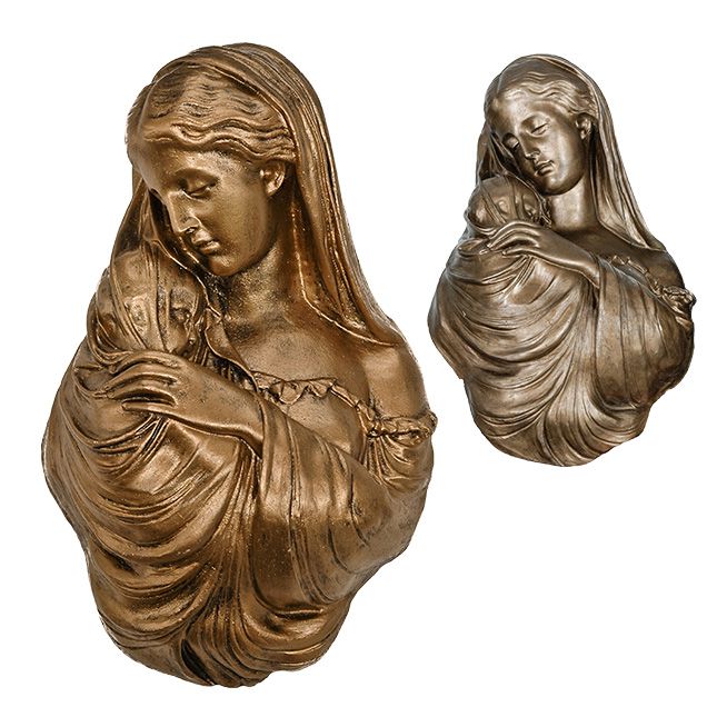 Matka Boża z Dzieciątkiem -  Płaskorzeźba nagrobna - 40 cm - P4