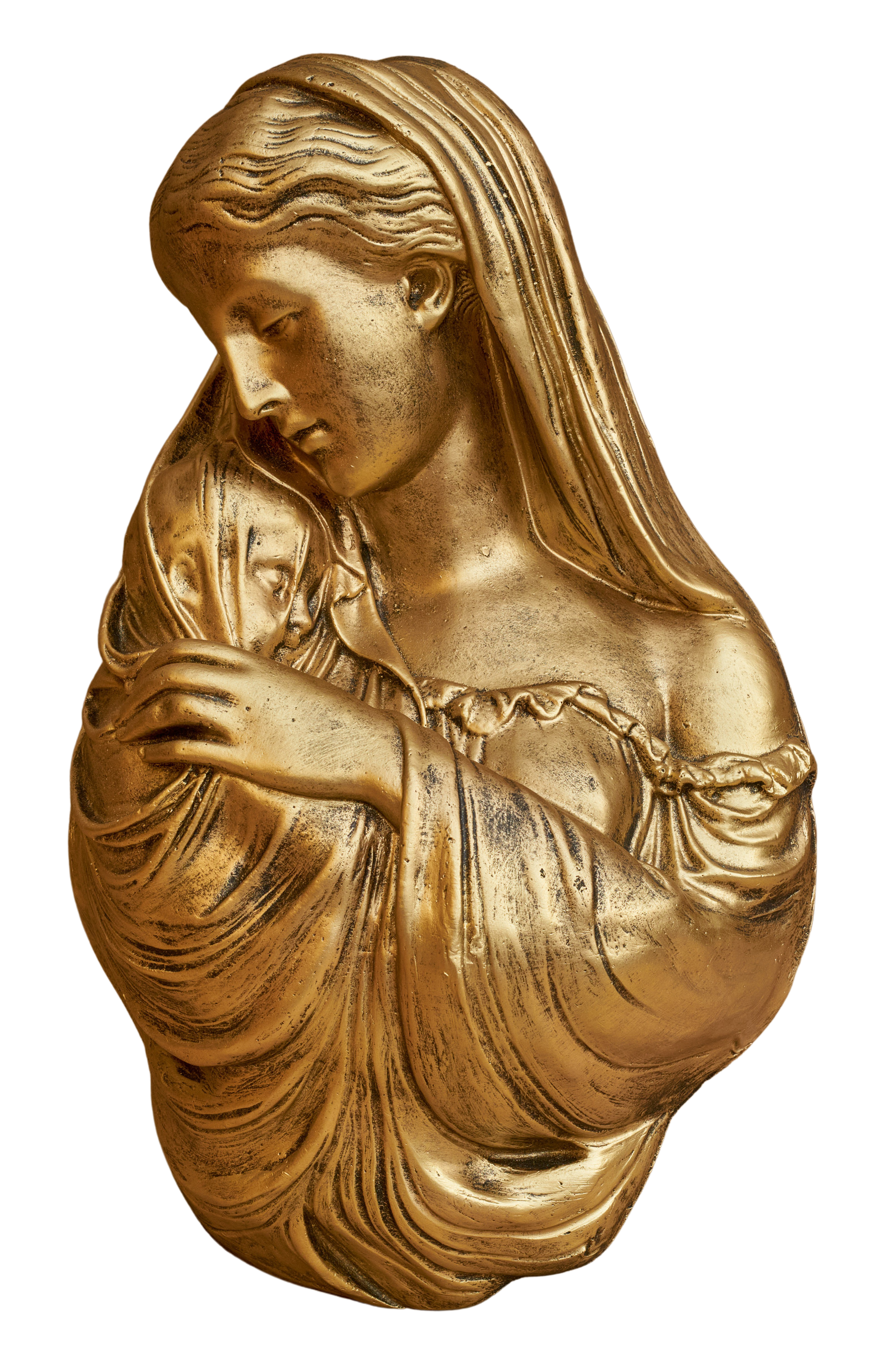 Matka Boża z Dzieciątkiem -  Płaskorzeźba nagrobna - 40 cm - P4