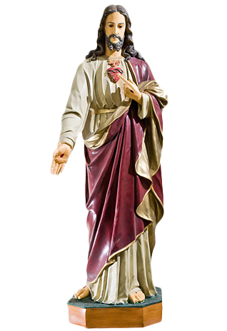 Serce Jezusa -  Figura nagrobna - 100 cm - R 55