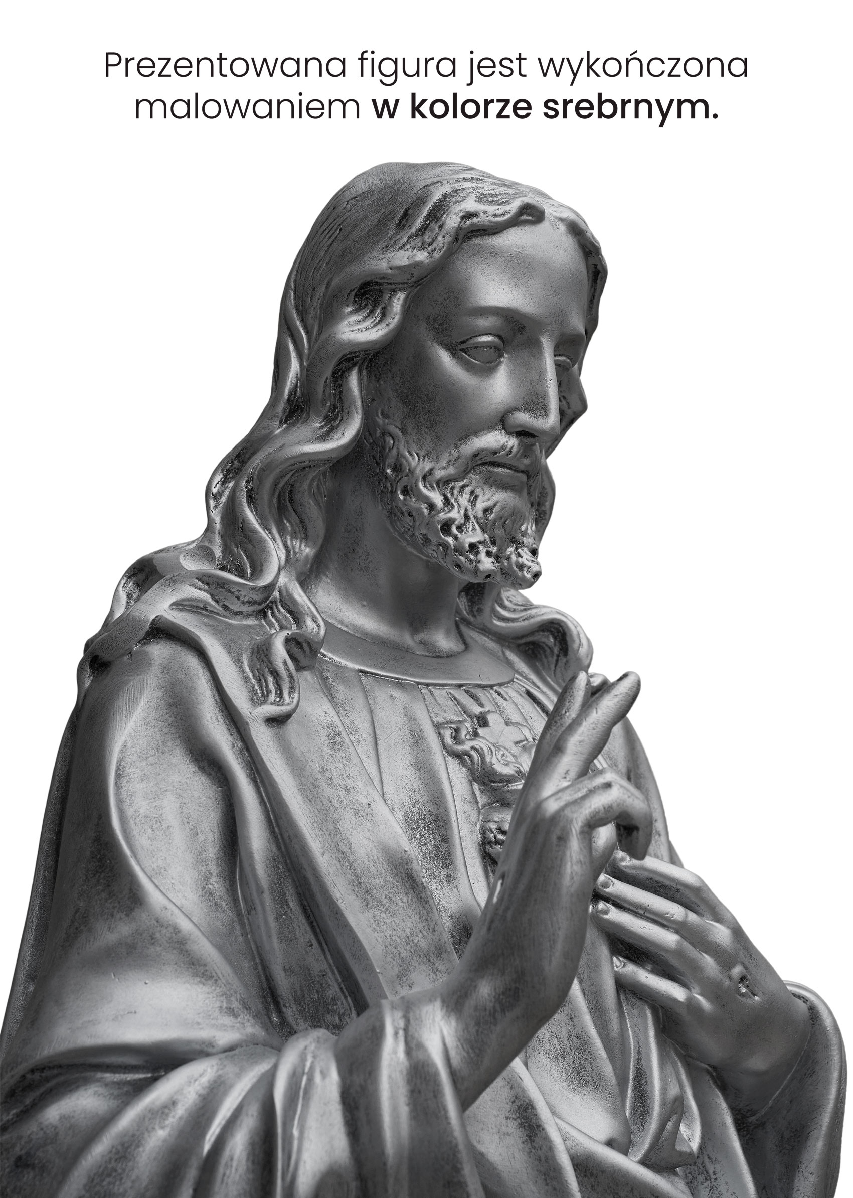 Serce Jezusa - Figura nagrobna - 125 cm - R 137
