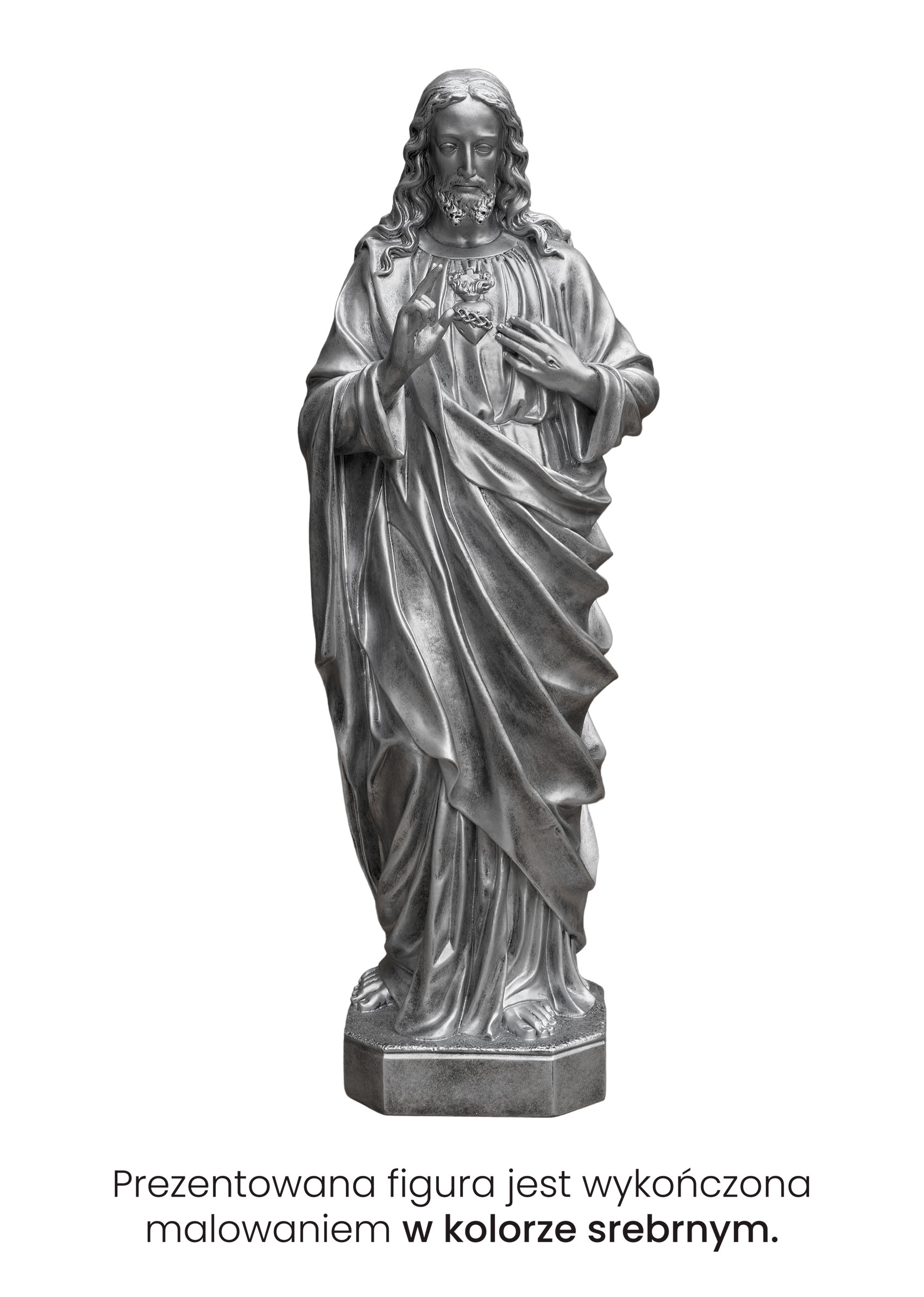 Serce Jezusa - Figura nagrobna - 125 cm - R 137
