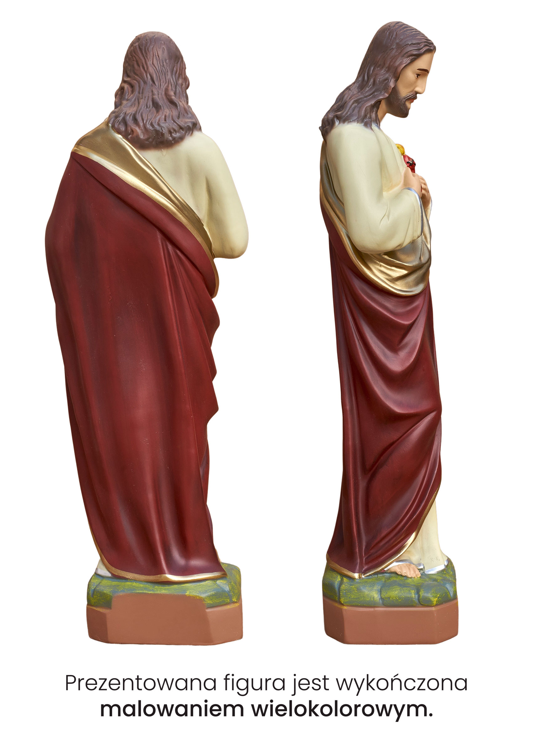 Serce Jezusa - Figura nagrobna - 55 cm - R 163