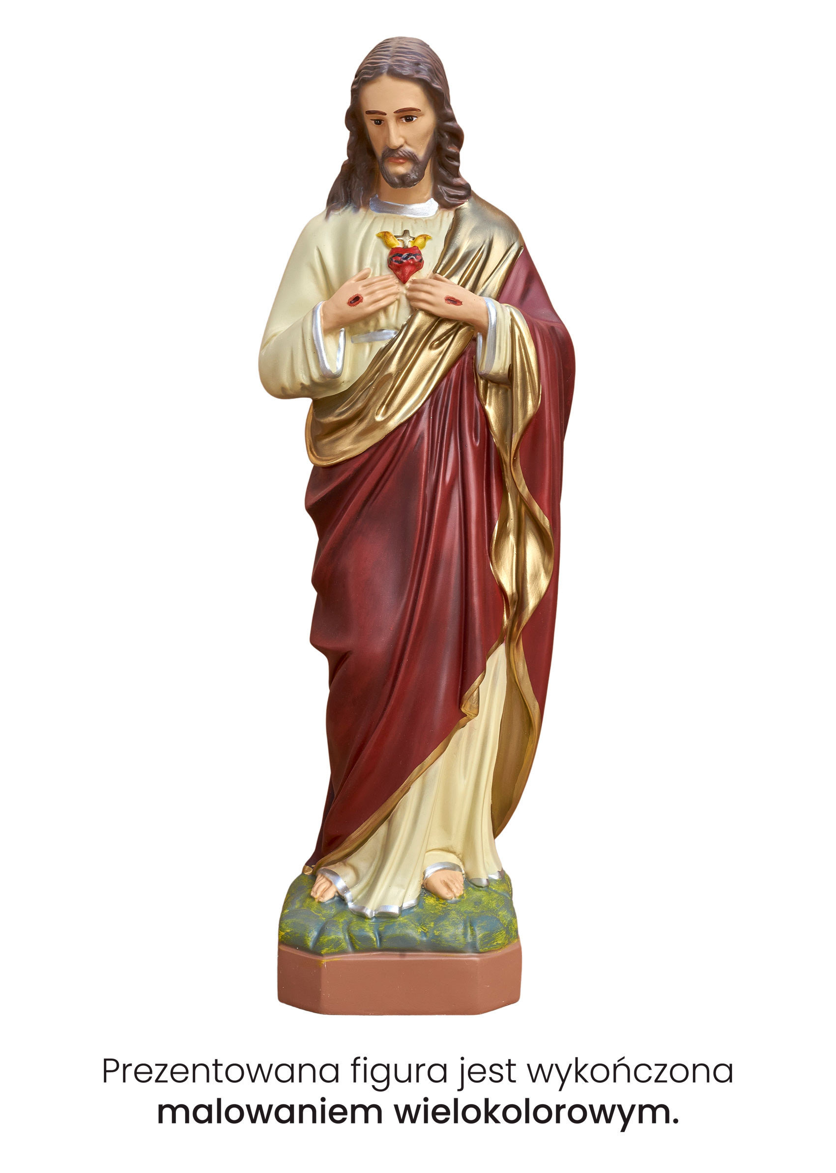 Serce Jezusa - Figura nagrobna - 55 cm - R 163