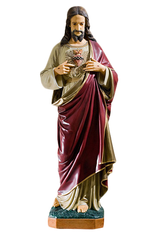 Serce Jezusa - Figura nagrobna - 98 cm - R 152