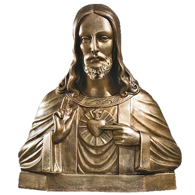 Serce Jezusa - Popiersie nagrobne - 35 cm - R 167