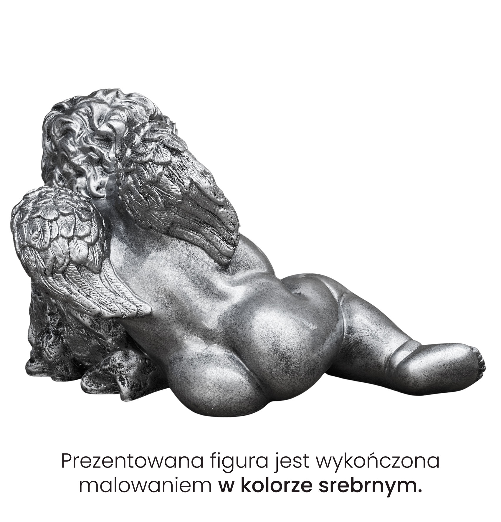 Śpiący Aniołek - Rzeźba nagrobna - 41 × 23 cm - R91